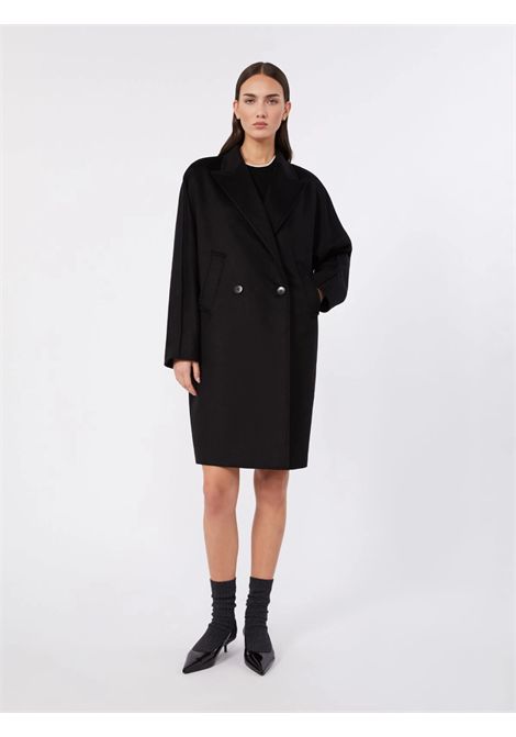 Max Mara Studio Women's MSTMASTRO Black Virgin Wool Double-Breasted Coat Max Mara Studio |  | 2626016071600013